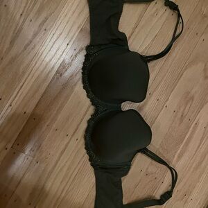 Vintage Elegant Dark Green Lace Bra
